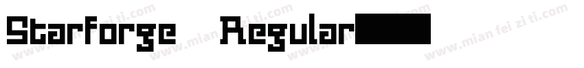 Starforge Regular字体转换